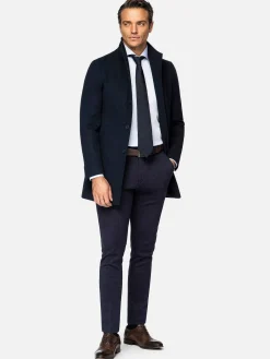 Wam Denim Manteljassen|Franklin Widespread Notch Collar Dark Navy Manteljassen