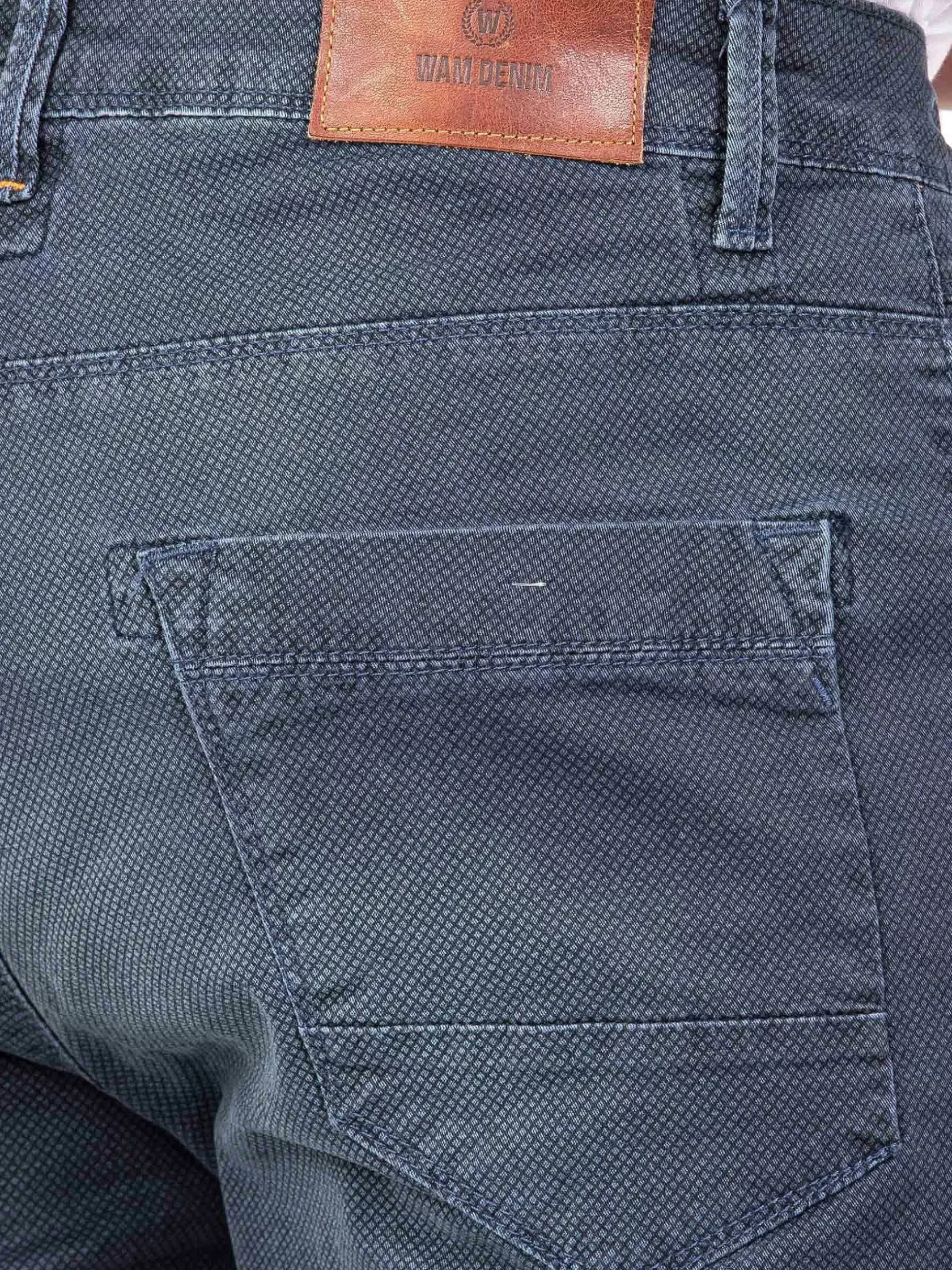 Wam Denim Shorts|Gary Navy Denim Regular Fit Korte Broek