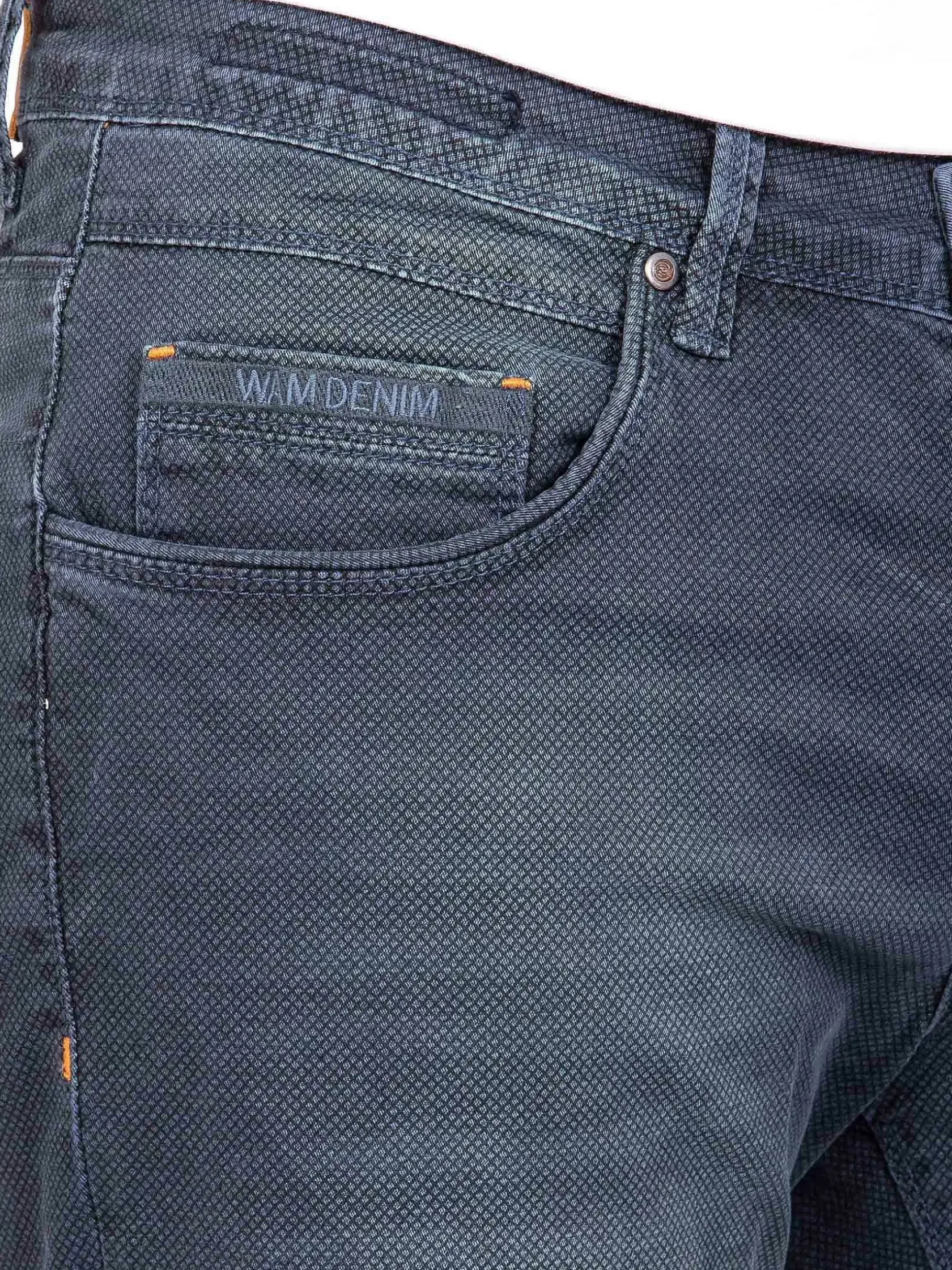Wam Denim Shorts|Gary Navy Denim Regular Fit Korte Broek