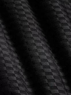 Wam Denim Polo'S|Gonzsles Black Zipper Polo