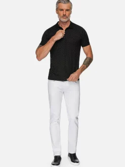 Wam Denim Polo'S|Gonzsles Black Zipper Polo