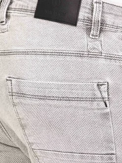 Wam Denim Shorts|Hanneman Micro Textured Grey Short