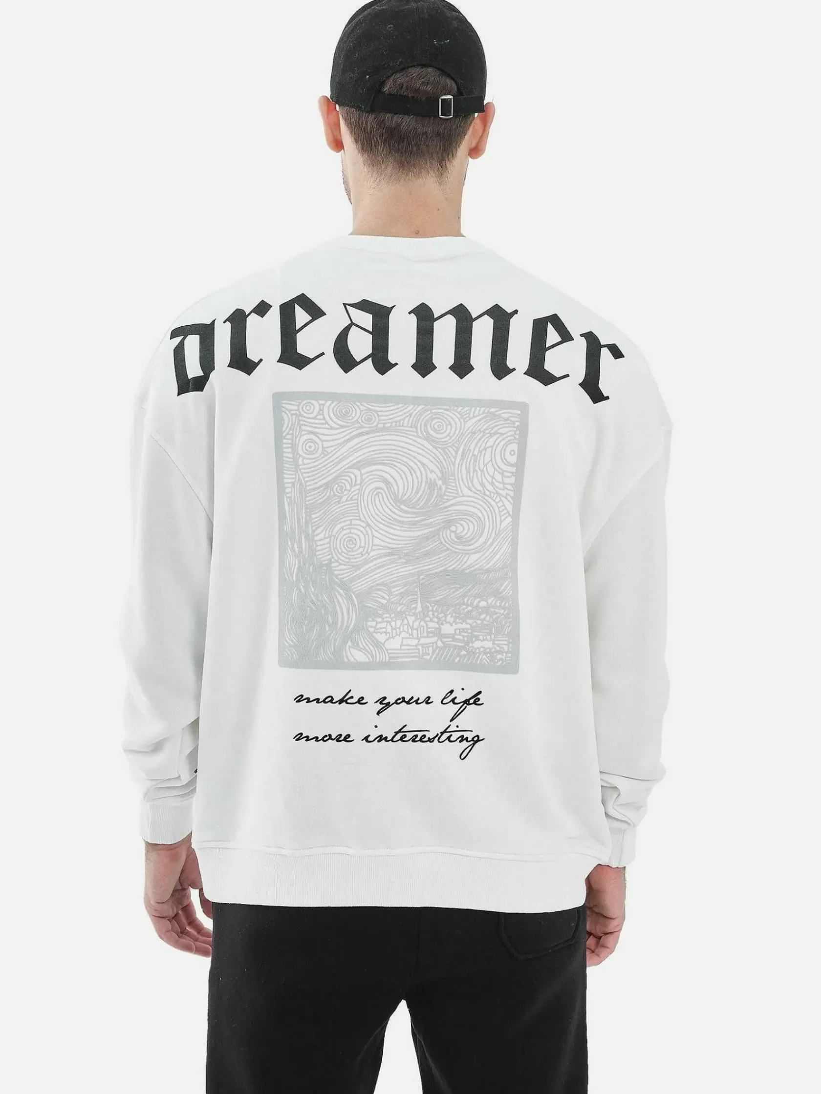 Wam Denim Streetwear|Harley White Sweater