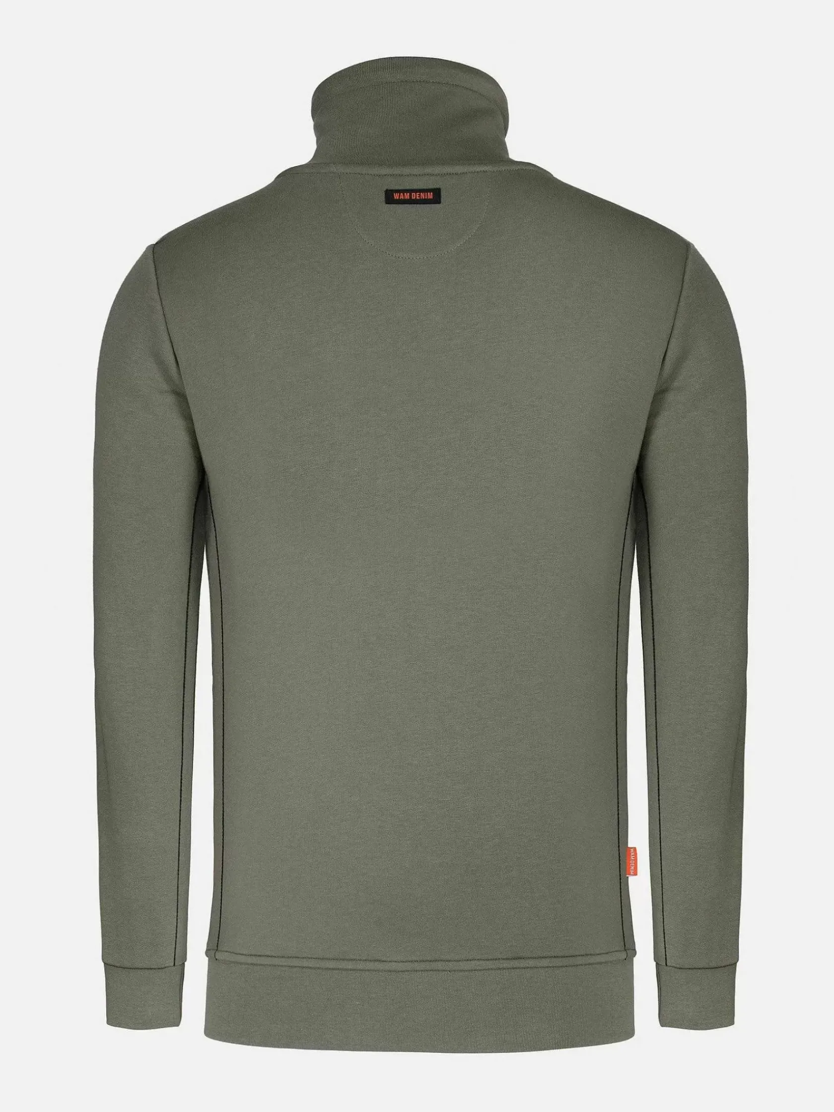 Wam Denim Sweaters|Hawaiian High Neck Khaki Sweater