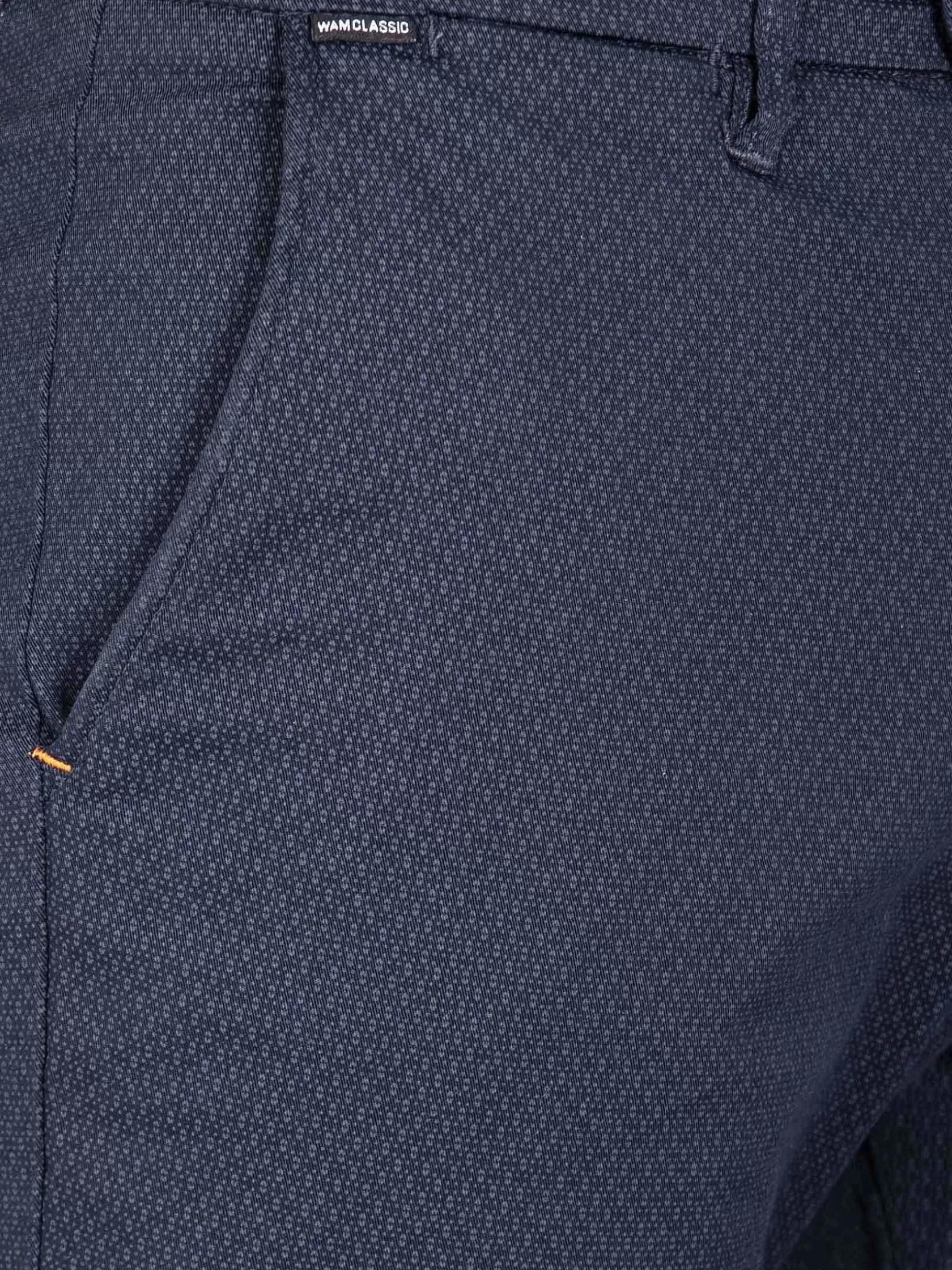 Wam Denim Shorts|Helvorit Navy Textured Korte Broek
