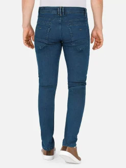 Wam Denim Jeans|Hendrix Twill Pattern Light Navy Jeans