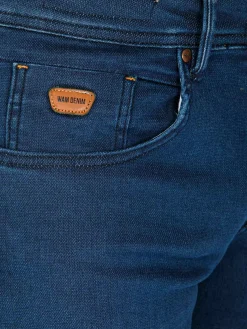 Wam Denim Jeans|Hendrix Twill Pattern Light Navy Jeans