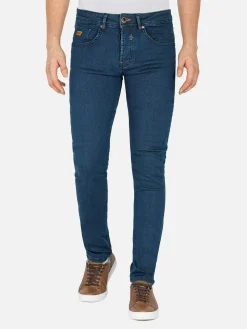 Wam Denim Jeans|Hendrix Twill Pattern Light Navy Jeans