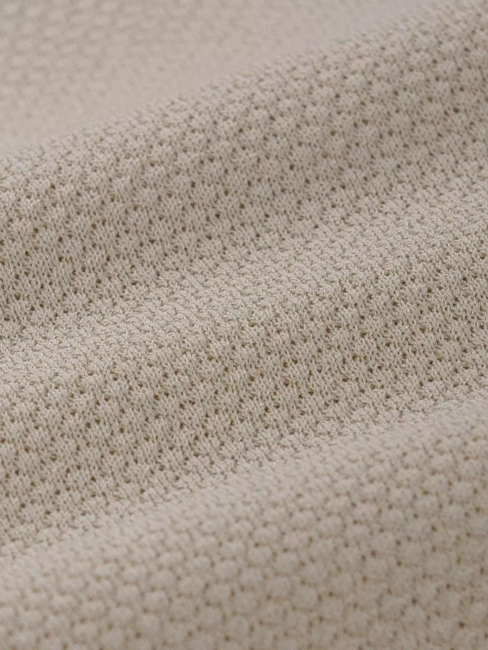 Wam Denim Polo'S|Henry Pique Knit Light Beige Polo