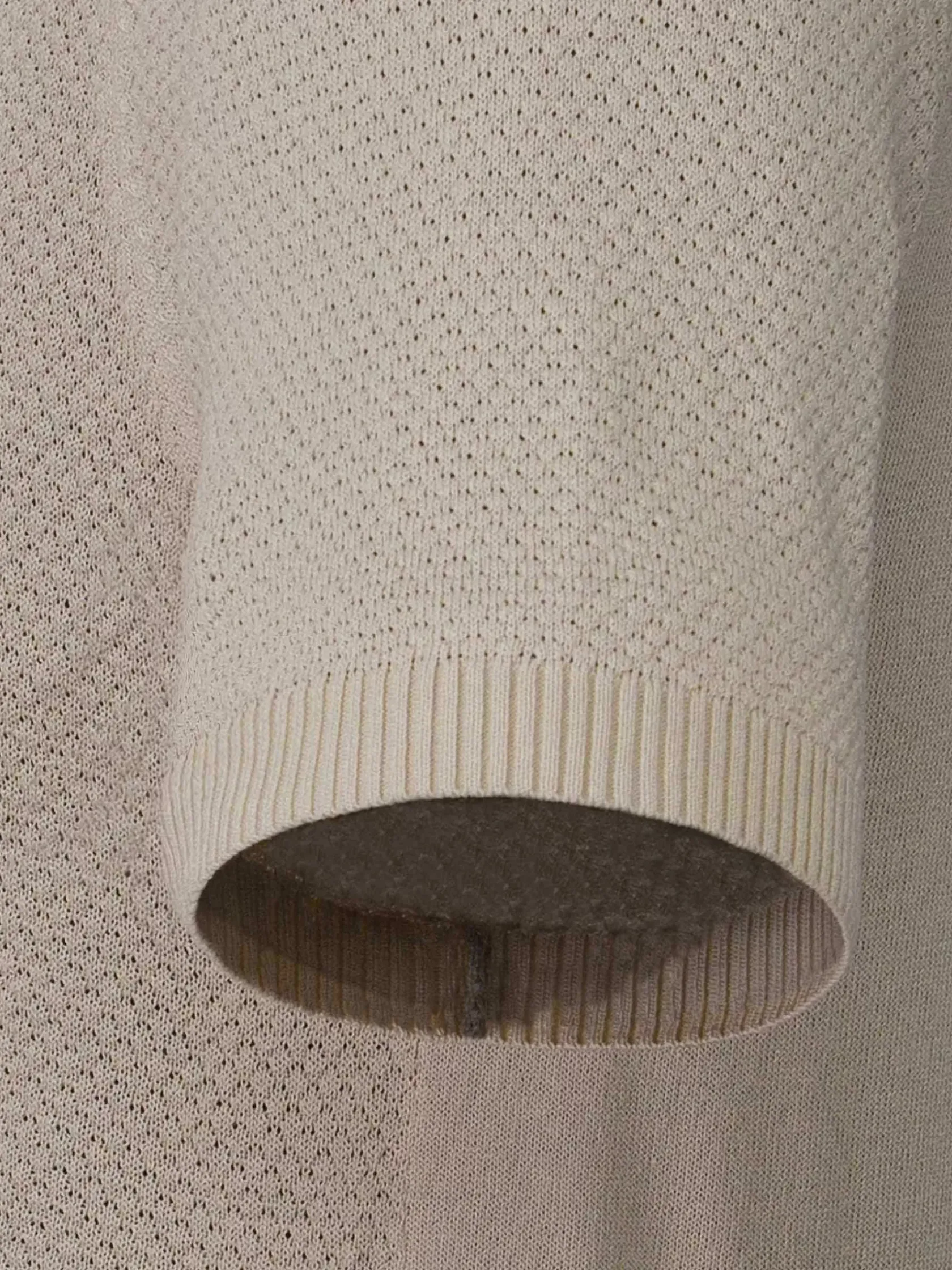 Wam Denim Polo'S|Henry Pique Knit Light Beige Polo