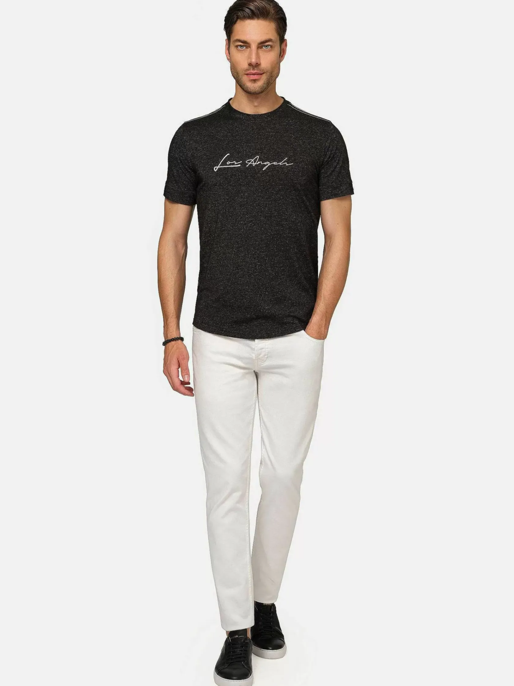 Wam Denim T-Shirts|Hermosa Graphic Black T-Shirt