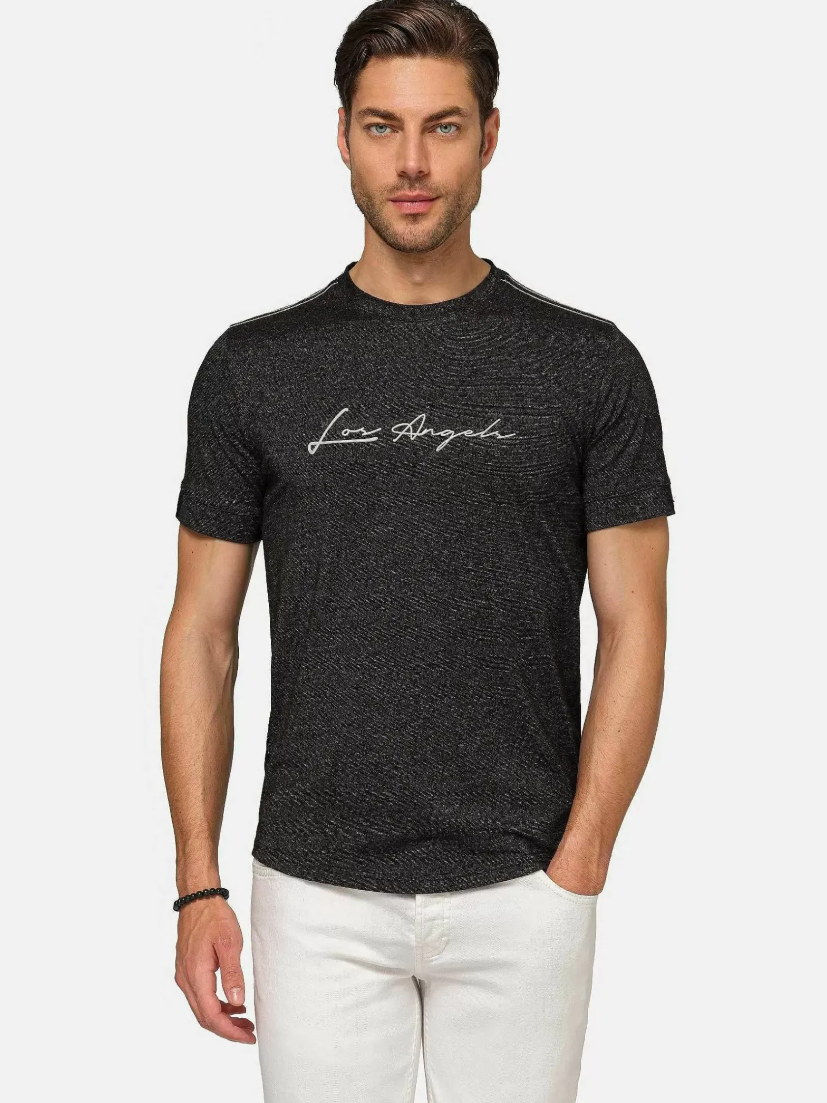 Wam Denim T-Shirts|Hermosa Graphic Black T-Shirt