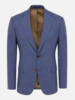 Wam Denim Colberts|Ilario Single Breast Blue Colbert