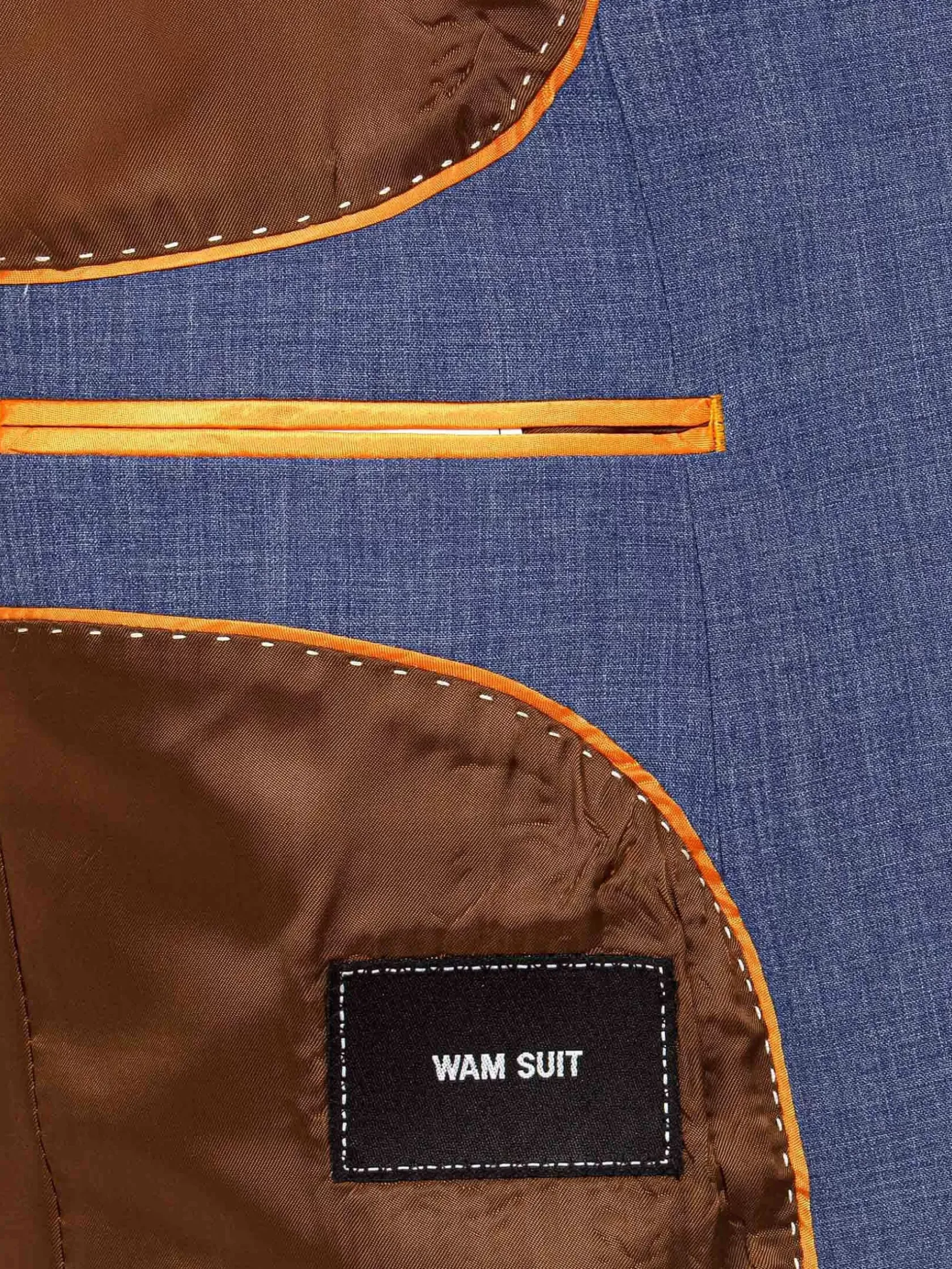 Wam Denim Colberts|Ilario Single Breast Blue Colbert