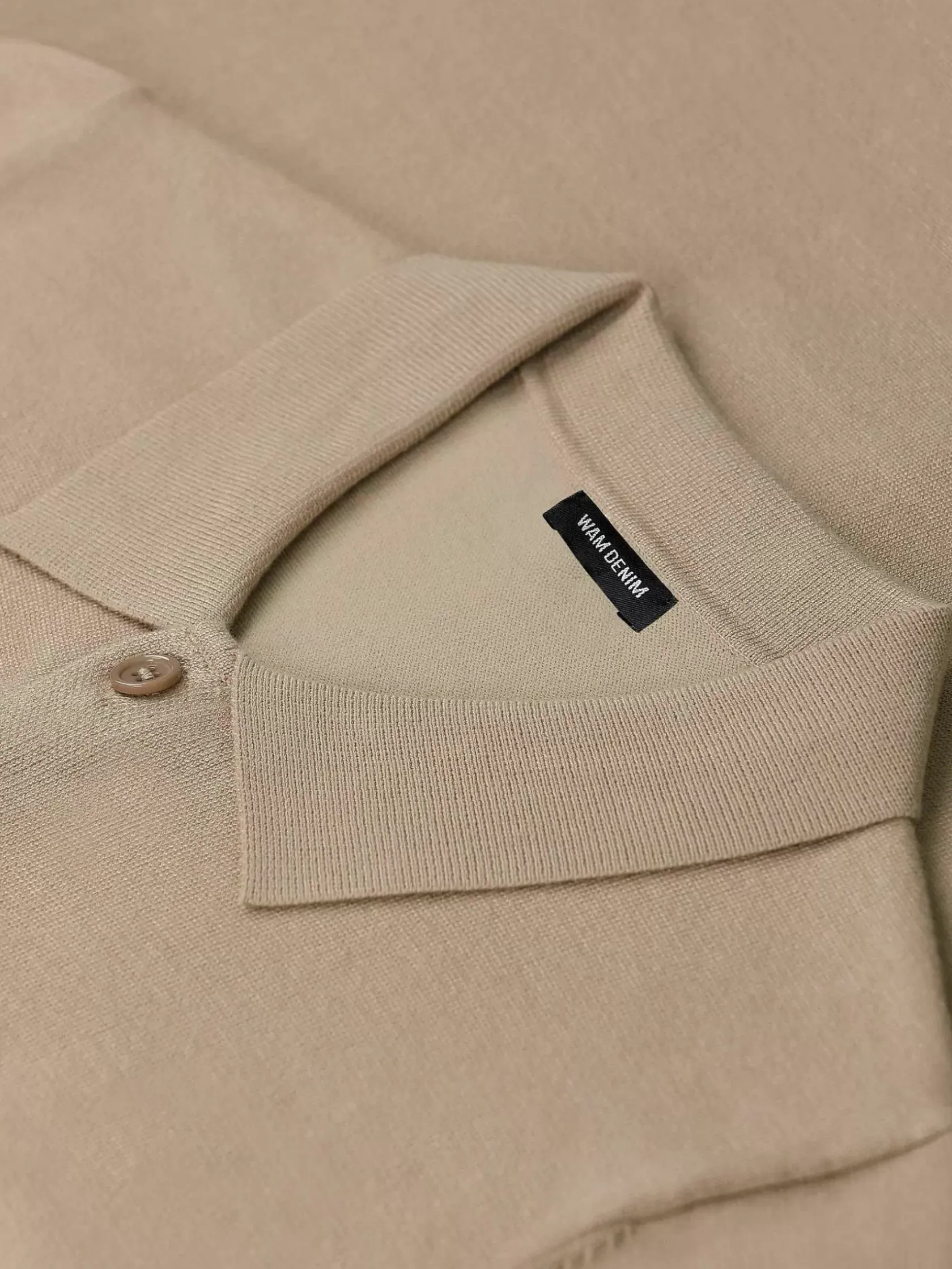 Wam Denim Polo'S|James Full Button-Down Beige Polo