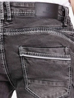 Wam Denim Jeans|Kaufeld Slim Fit Black Jean