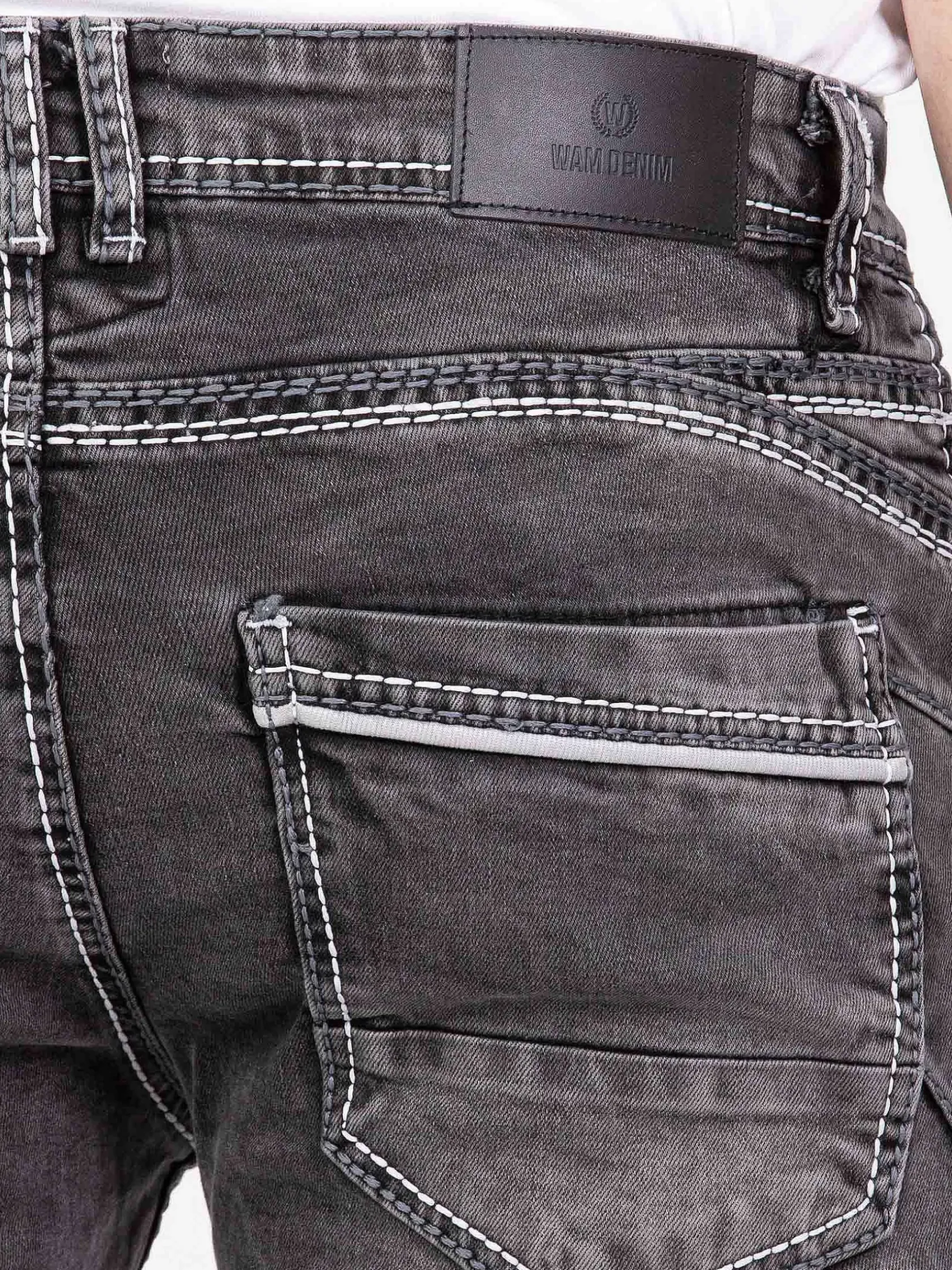 Wam Denim Jeans|Kaufeld Slim Fit Black Jean
