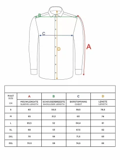 Wam Denim Overhemd Lange Mouwen|Kevin Regular Fit Orange Overhemd