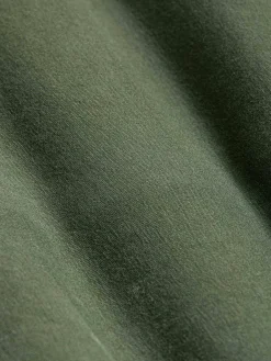 Wam Denim T-Shirts|Korfual Casual V-Neck Button T-Shirt Khaki