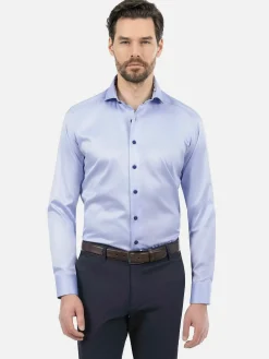 Wam Denim Overhemd Lange Mouwen|Lance Solid Light Blue Overhemd Lange Mouw