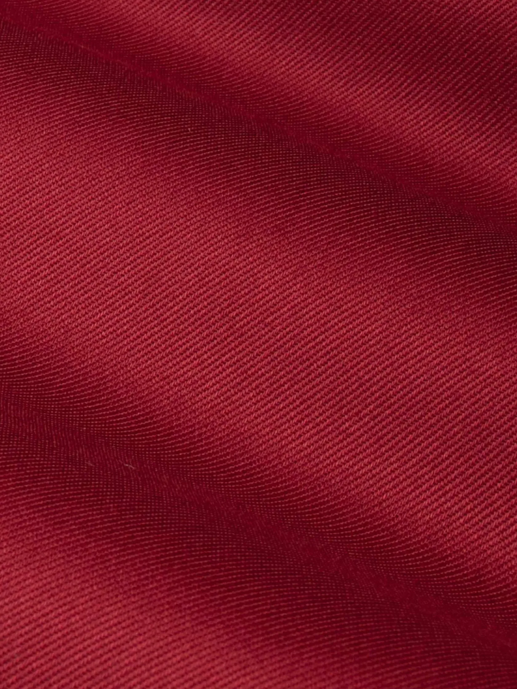 Wam Denim Overhemd Lange Mouwen|Lance Solid Red Overhemd Lange Mouw
