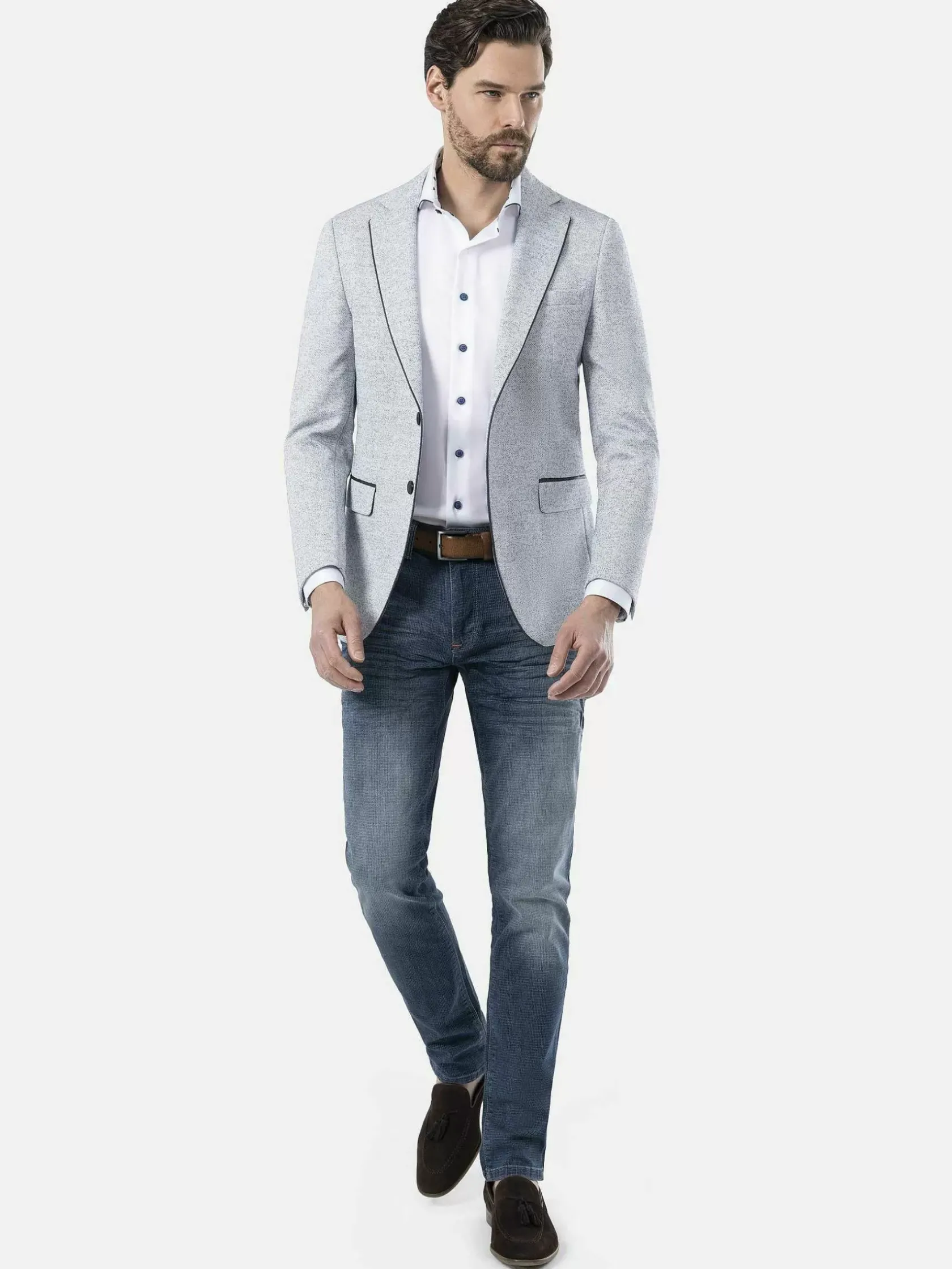Wam Denim Overhemd Lange Mouwen|Lance Solid White Overhemd Lange Mouw