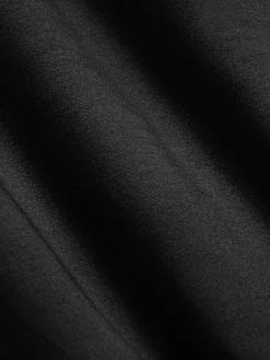 Wam Denim Overhemd Lange Mouwen|Leira Solid Black Overhemd Lange Mouw