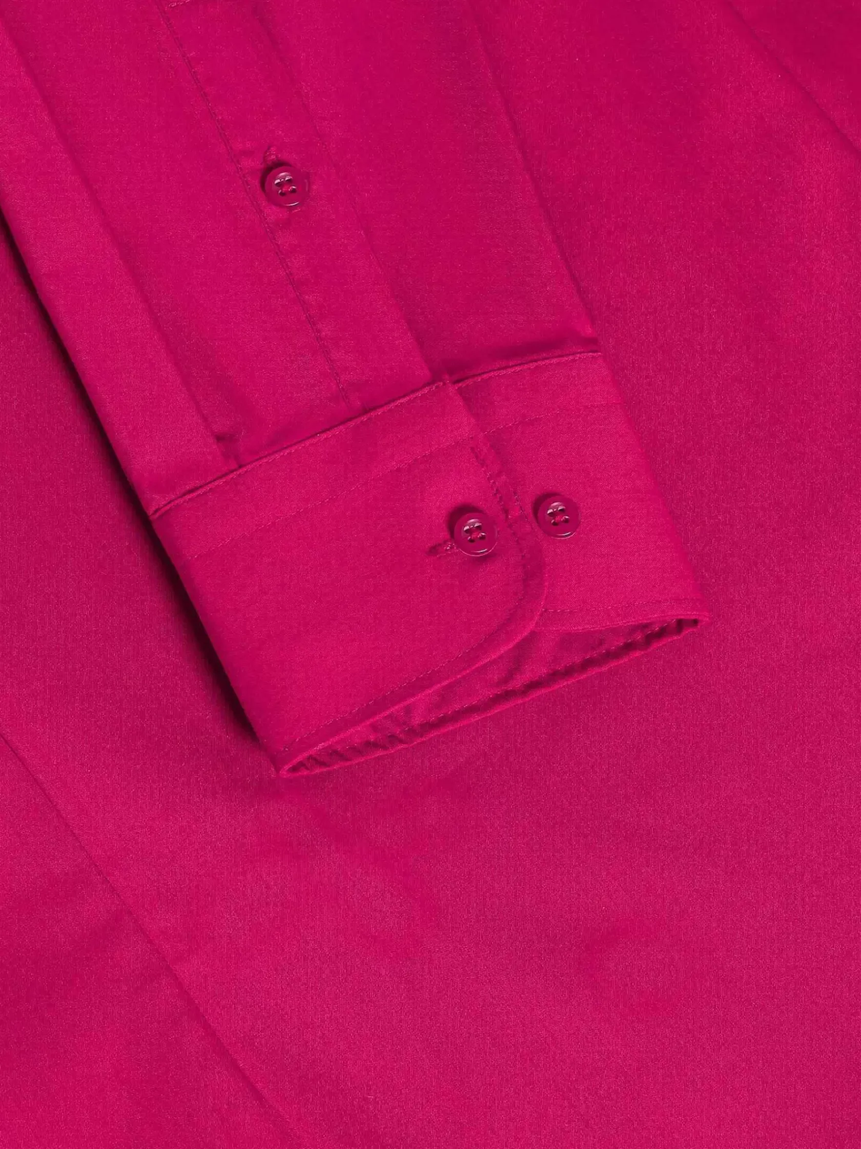Wam Denim Overhemd Lange Mouwen|Leira Solid Fuchsia Overhemd Lange Mouw