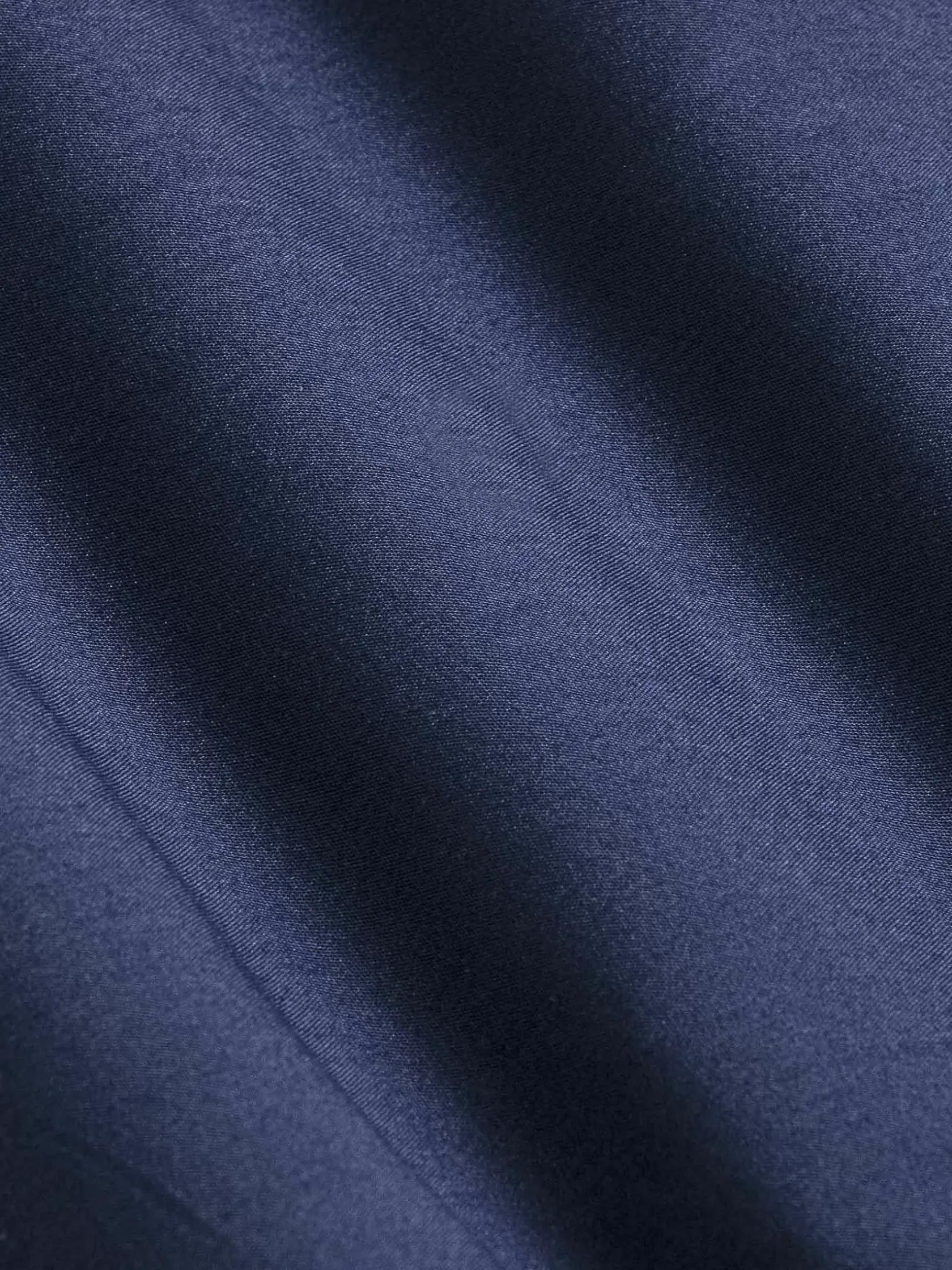Wam Denim Overhemd Lange Mouwen|Leira Solid Navy Overhemd Lange Mouw