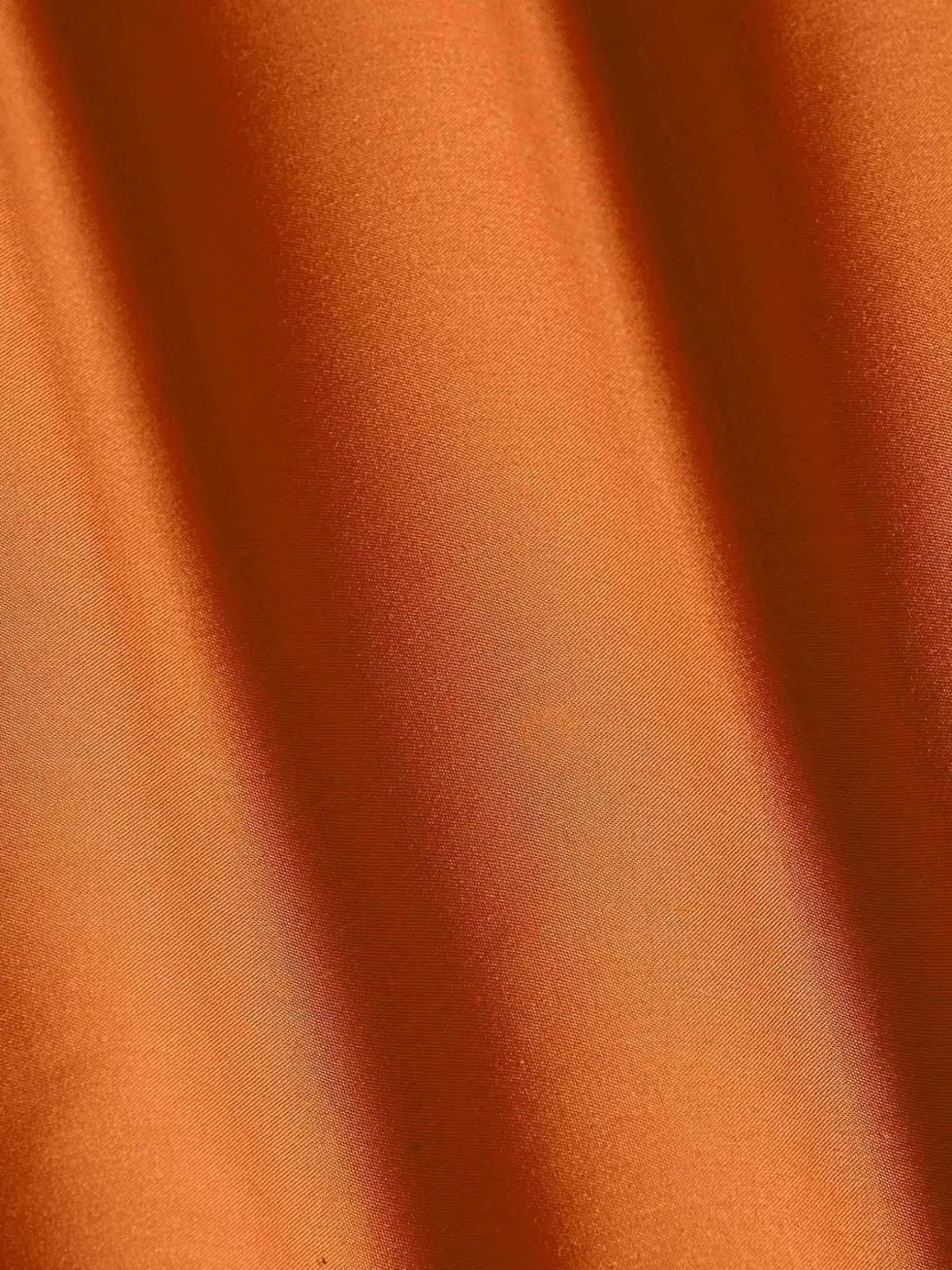 Wam Denim Overhemd Lange Mouwen|Leira Solid Orange Overhemd Lange Mouw