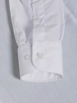 Wam Denim Overhemd Lange Mouwen|Leira Solid White Overhemd Lange Mouw
