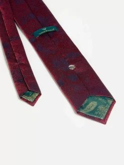 Wam Denim Stropdassen|Liam Dark Red Stropdas