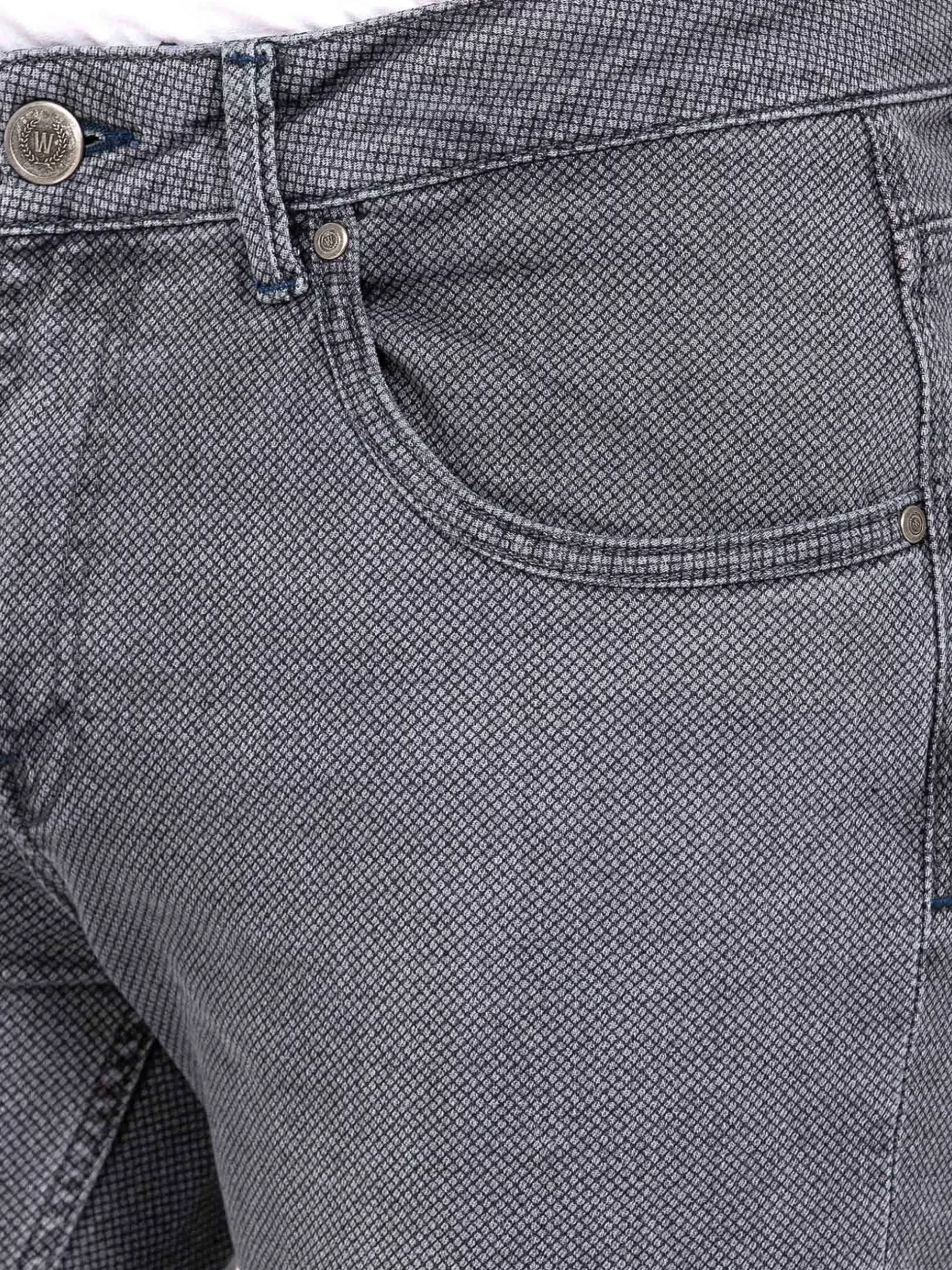 Wam Denim Jeans|Lombardo Regular Fit Textured Anthracite Jeans