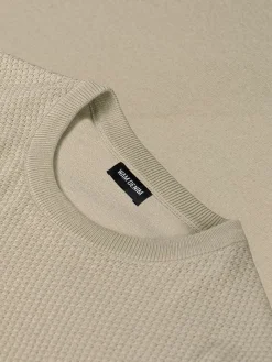 Wam Denim T-Shirts|Lucas Pique Knit Beige T-Shirt