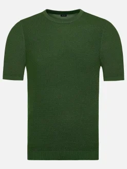 Wam Denim T-Shirts|Lucas Pique Knit Green T-Shirt
