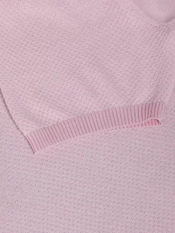 Wam Denim T-Shirts|Lucas Pique Knit Pink T-Shirt