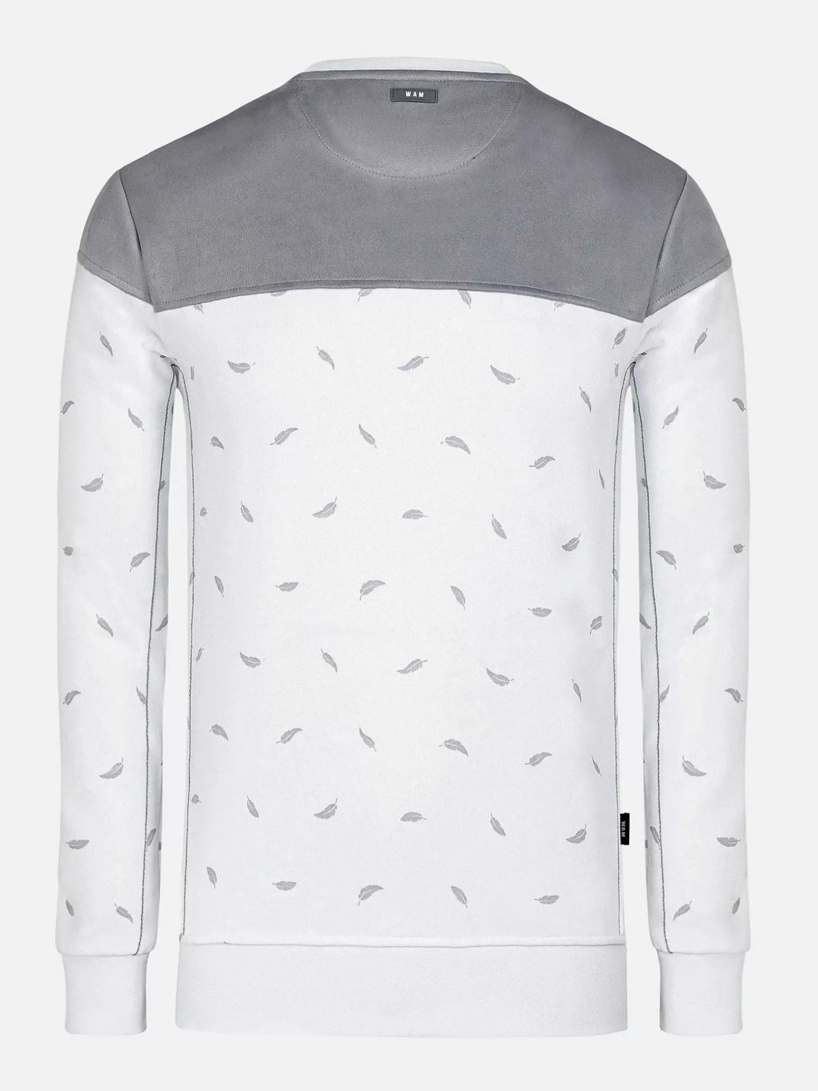 Wam Denim Sweaters|Mariner Ground Floral White Grey Sweater