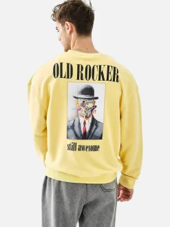 Wam Denim Streetwear|Melvin Regular Fit Yellow Sweater