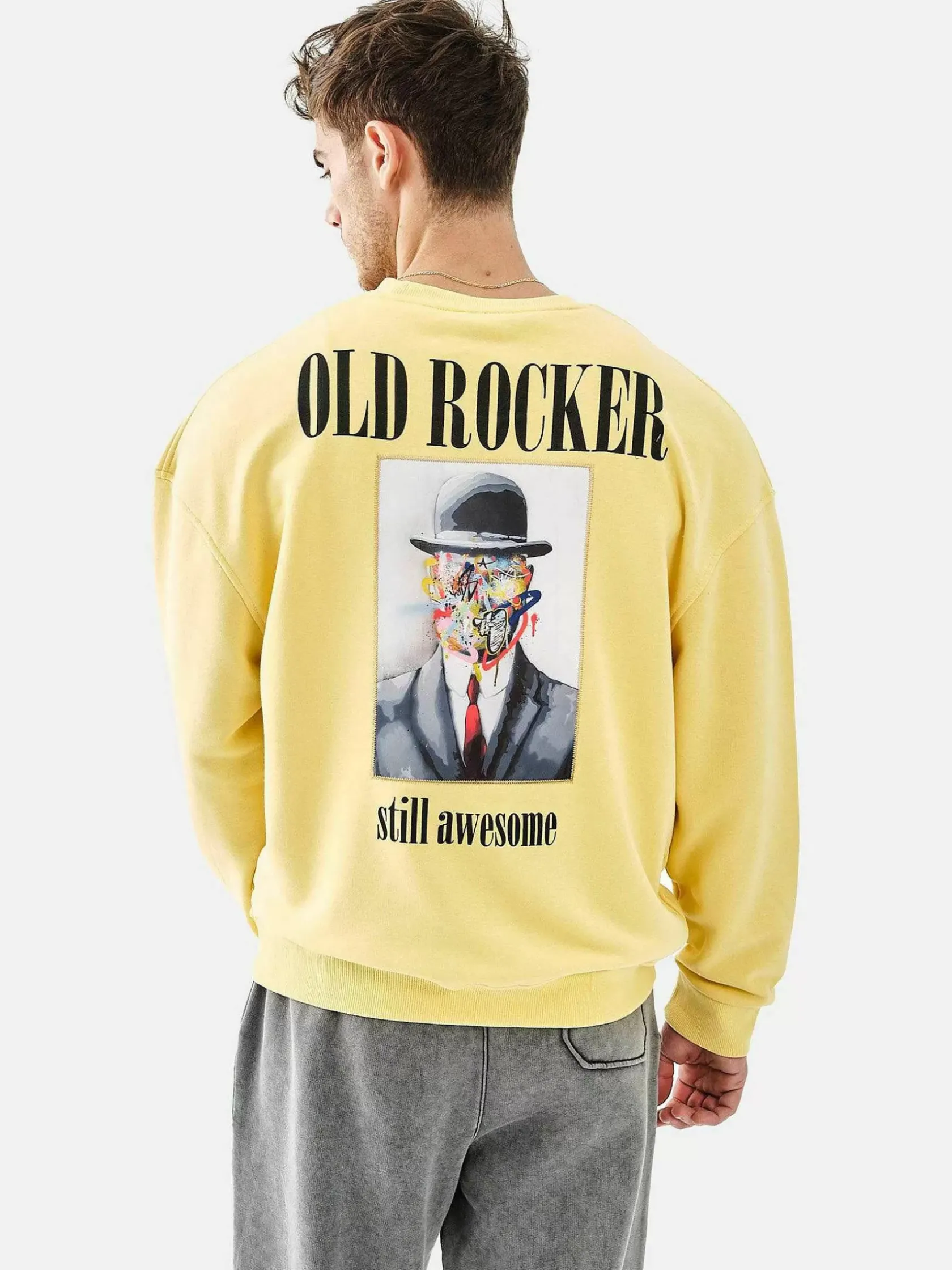 Wam Denim Streetwear|Melvin Regular Fit Yellow Sweater
