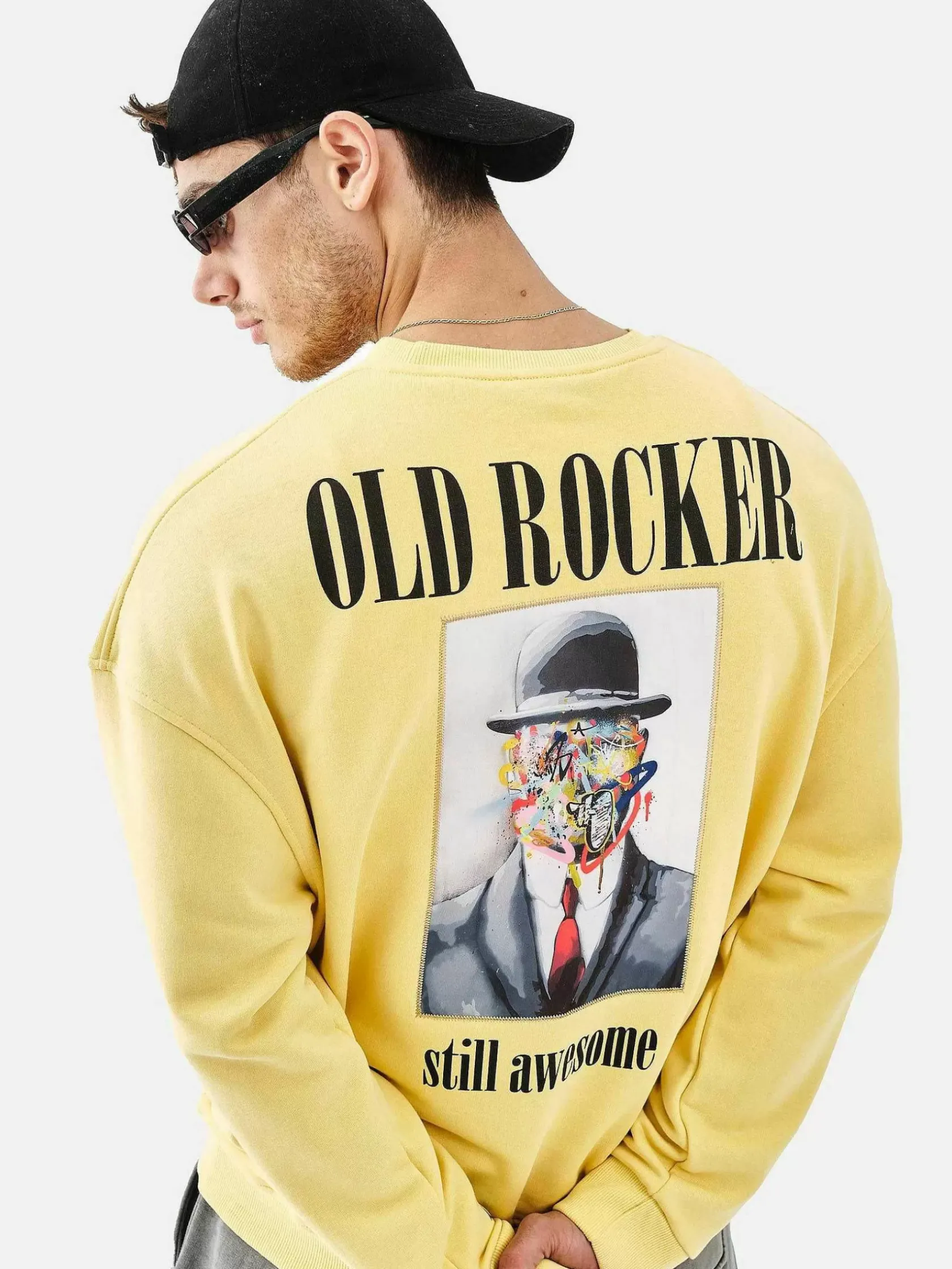 Wam Denim Streetwear|Melvin Regular Fit Yellow Sweater