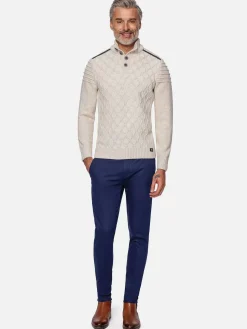 Wam Denim Truien|Minevre Pattern Beige Truien