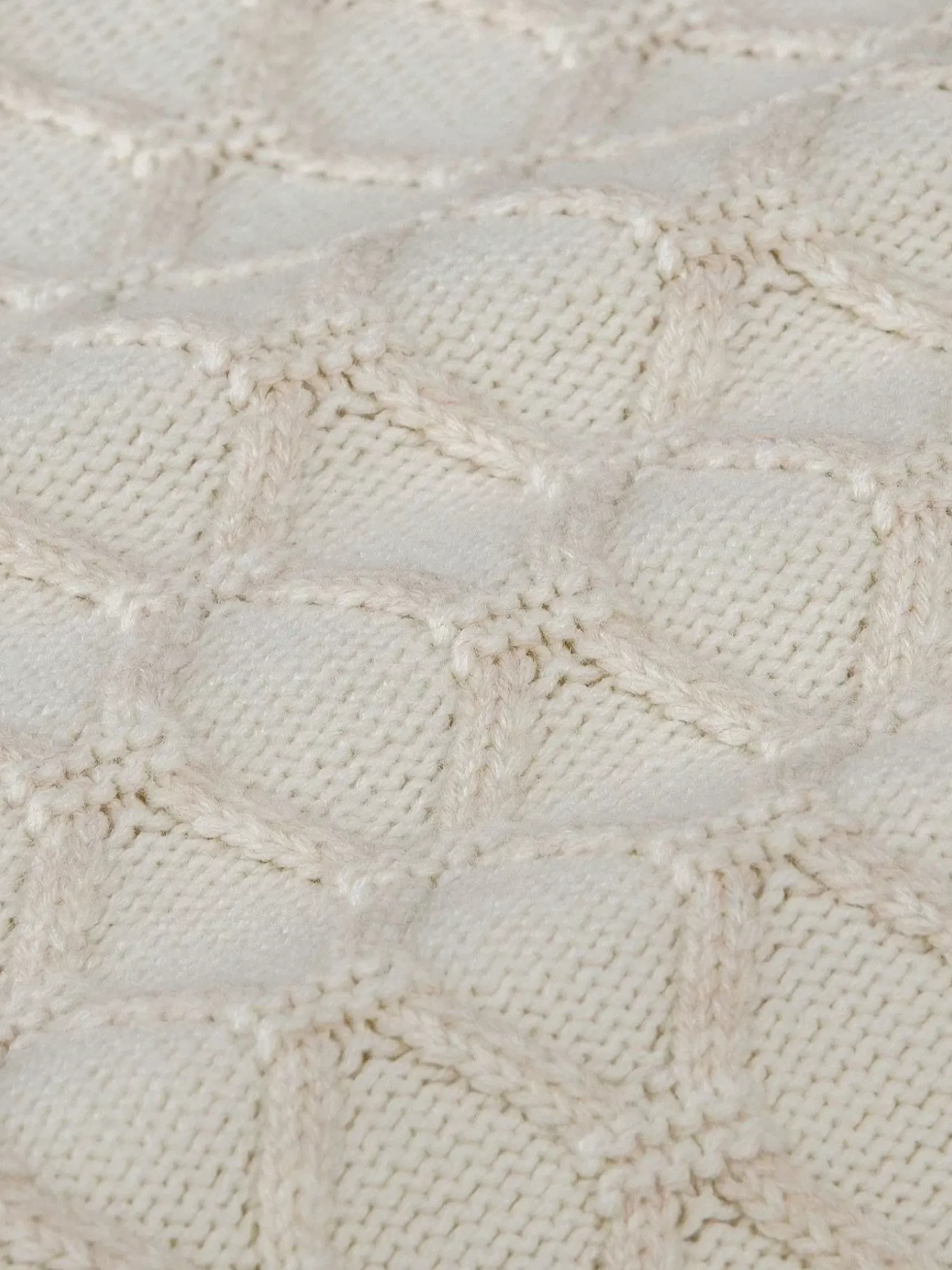 Wam Denim Truien|Minevre Pattern Beige Truien