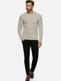 Wam Denim Truien|Minnesota Pattern Crew Neck Beige Truien