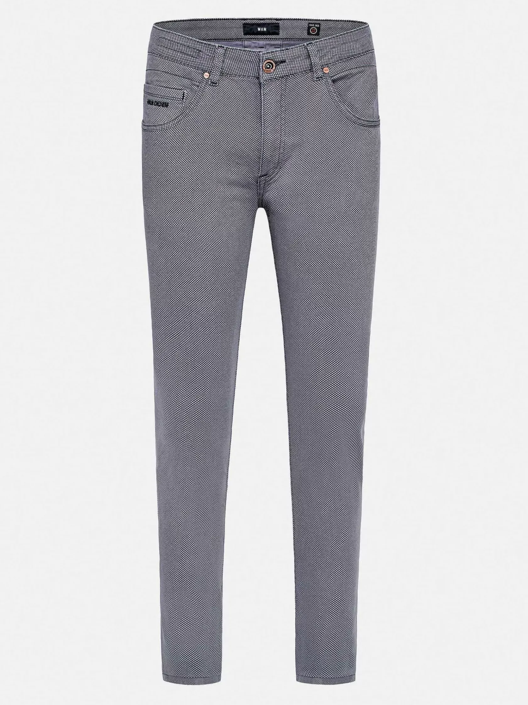 Wam Denim Jeans|Moraine Mini Check Anthracite Jeans