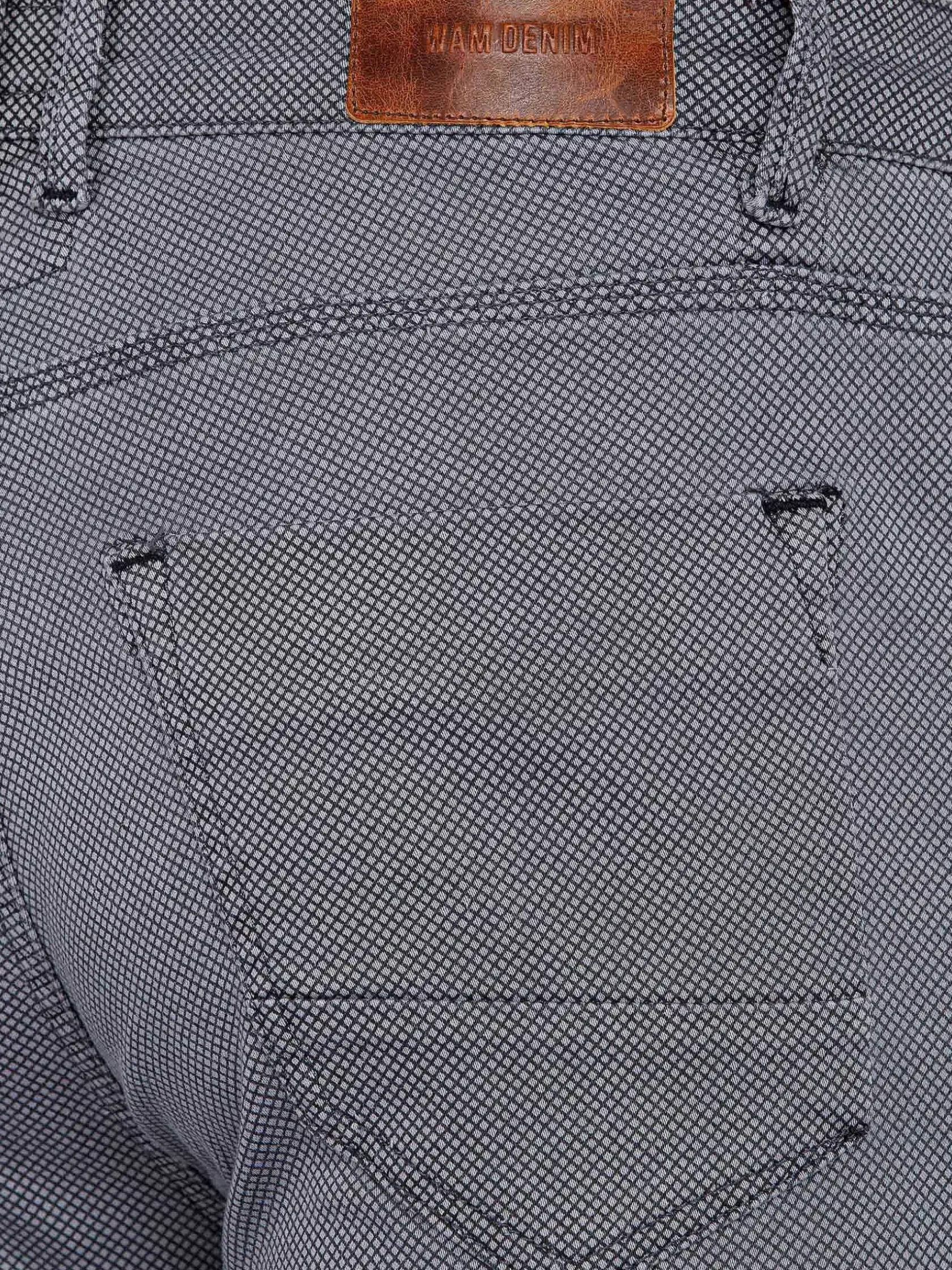 Wam Denim Jeans|Moraine Mini Check Anthracite Jeans