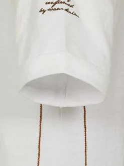 Wam Denim T-Shirts|Morpheus Slim Fit Stretched White T-Shirt