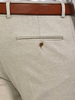 Wam Denim Pantalons|Mustaine Micro Patterned Beige Pants