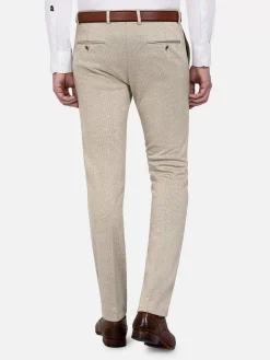 Wam Denim Pantalons|Mustaine Micro Patterned Beige Pants