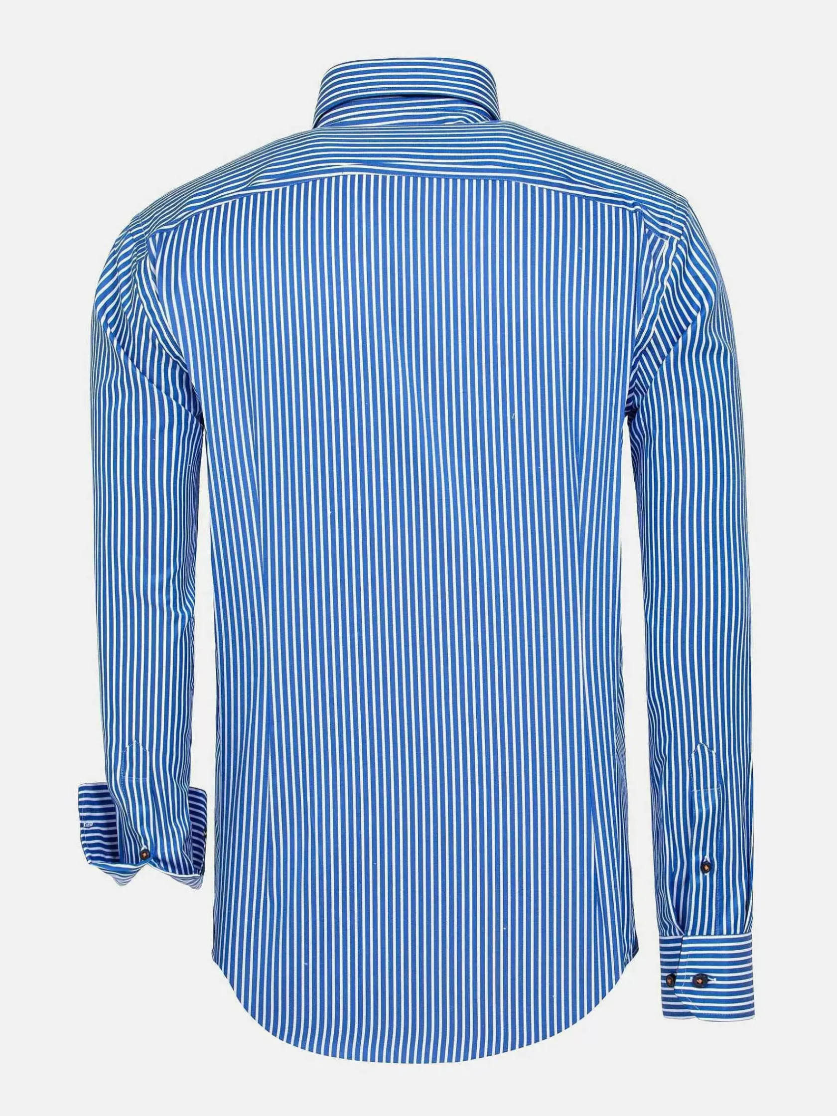 Wam Denim Overhemd Lange Mouwen|Nancy Royal Blue Striped Overhemd Lange Mouw
