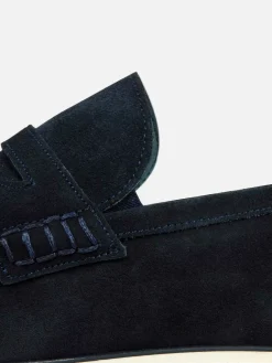 Wam Denim Schoenen|Navy Suede Loafer Schoenen Navy